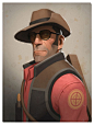Team Fortress 2 portraits by Moby Francke@北坤人素材