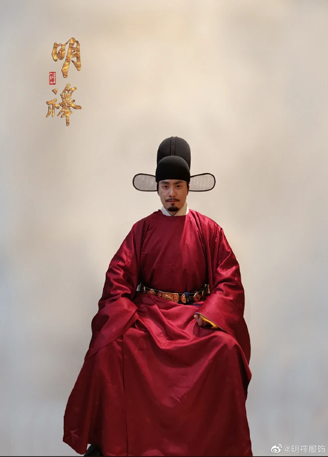 【明襗服饰】男装汉服，宋代款圆领袍可做成宋公服 -花瓣网