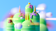 Tropic_X采集到卡通-3D
