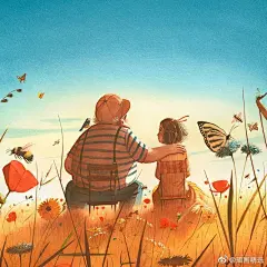 插画师Thibault Prugne的一组儿童童话故事绘本插画 #插画分享# #画里的故事# ​​​​