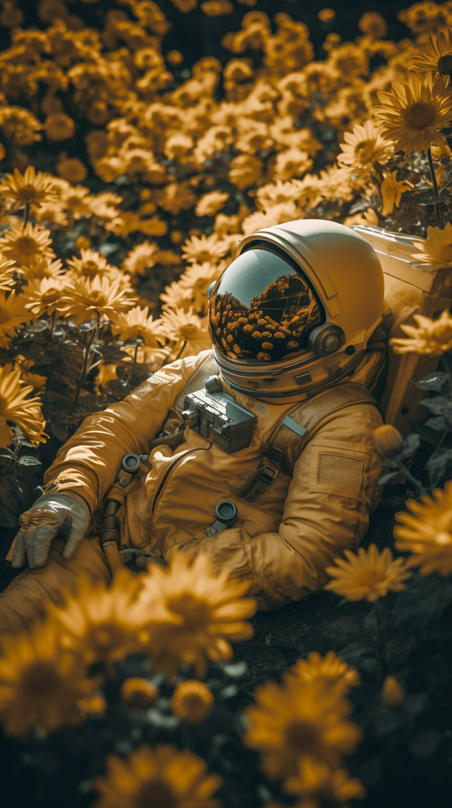 超有氛围感的太空人照片