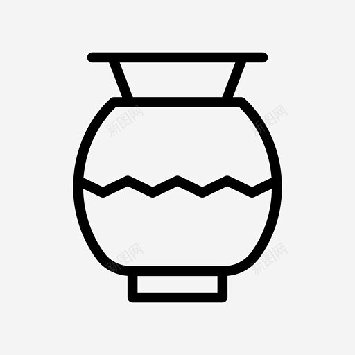 花瓶陶瓷古典 标志 UI图标 设计图片 ...