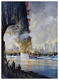 Thomas W Schaller 的水彩旅行笔记。