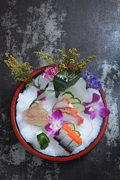高清美食菜品菜谱海鲜刺身拼盘JPG素材