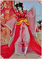1/6娃娃古装发型031——《倾国怨伶》李盈；模特：OB，obitsu-淘宝网