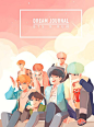 FanArt - BTS no MV Run por @refrainbow no Twitter | Revista dos sonhos