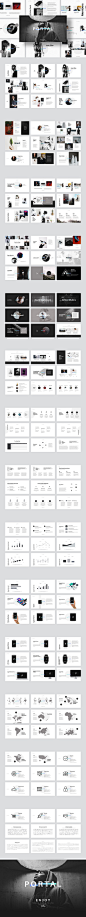 时尚的PPT和keynote模板 PORTAL Keynote Presentation Template