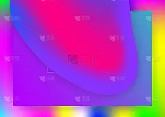 流体具有动态元素和形状。着陆页。