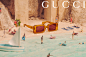 Gucci : Review of Gucci Resort 2022 Ad Campaign by Art Director and Photographer Max Siedentopf. At the center of the special new collection is a series of rewritten renditions of the GG monogram, which has been reimagined with a zig-zag-patterned backgro