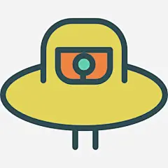 UFO图标 https://88ICON.com 运输 外星人 运输飞船 UFO 科幻小说