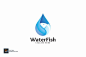 绿色环保机构公司水滴图形概念Logo设计模板 Water Fish – Logo Template