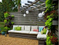 Love the built-in benches designed by Chris Lambton and the Yard Crashers crew!