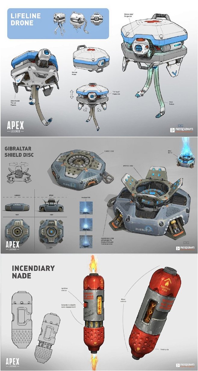 《Apex 英雄》艺术设定图

作者：重...