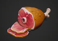 卡通 Q版 火腿 排骨 猪肉腿 猪蹄子 食物 肉类 金华火腿 蹄髈