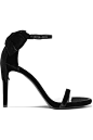 Stuart Weitzman | MyBow 天鹅绒凉鞋 | NET-A-PORTER.COM