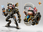 Character Design Challenge : Axolotl Explorer Exoskeleton, jarold Sng : Here's something fun and light-hearted i did for the December 2019 Character Design Challenge,
also utilizing my 2D kitbash library and my photbashing + paint workflow