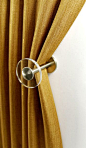 Maxwell Fabrics Drapery Hardware. Lovely simple holdbacks: