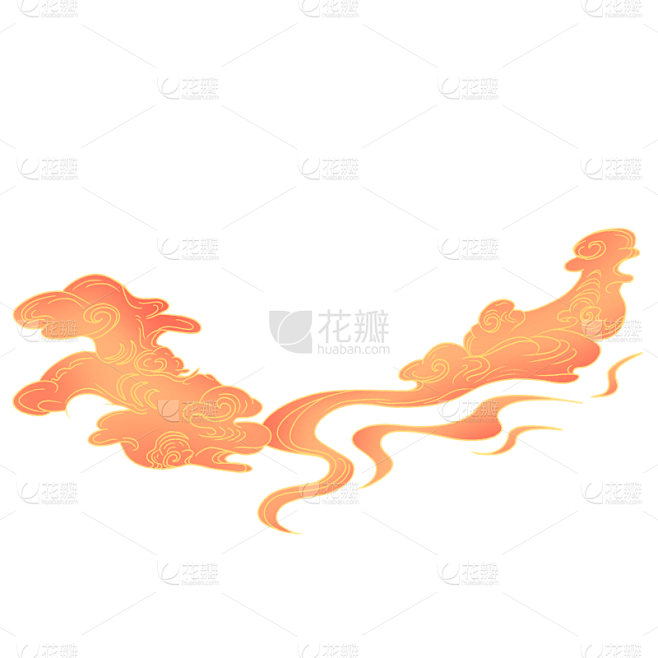 中国风-装饰元素贴纸-祥云