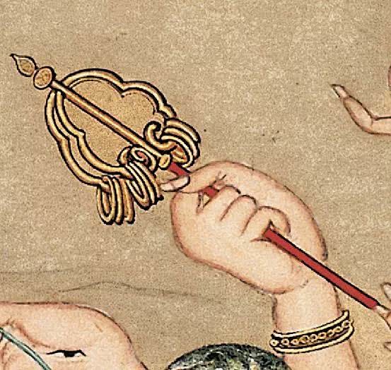 锡杖手持锡杖表示慈悲抚恤众生令其安乐无忧