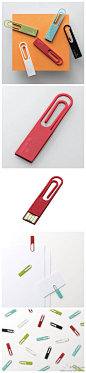 TDBnetcom：【曲别针USB Key 】这款为日本最大的电脑配件公司宜丽客设计的USB Key外形轻薄小巧，颜色多样。它的头部类似曲别针，可以将它夹在文件上以免丢失，或者干脆用它来当作曲别针用也不错。（USB Key是用来存储用户私匙和数字证书的硬件设备，可以通过其内部的公匙算法实现对用户的身份认证。例：工行U盾）