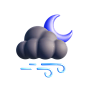 Dark Cloudy + Windy + Moon