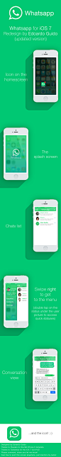 Whatsapp for iOS 7 [REUPDATED] on Behance