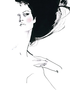 微笑走远采集到唯美时装插画。