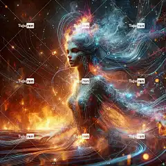 Ai产生的 雄伟 女士 神秘 爱 保护者 魔法 危险的 宇宙