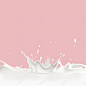 飞溅牛奶奶粉粉色PSD分层主图背景高清素材 网页 设计图片 免费下载 页面网页 平面电商 创意素材