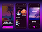Retrowave Music App by Victoriya on Dribbble