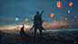 Sky Lanterns by wlop on deviantART
