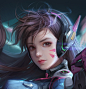 DVA-欣儿dream_守望先锋,D娃_涂鸦王国插画