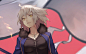 #short hair, #white hair, #yoshi55level, #Jeanne (Alter) (Fate/Grand Order), #Avenger (Fate/Grand Order), #Fate Series, #Fate/Grand Order, #necklace, #yellow eyes | 3584x2240 Wallpaper: oxj57p - wallhaven.cc