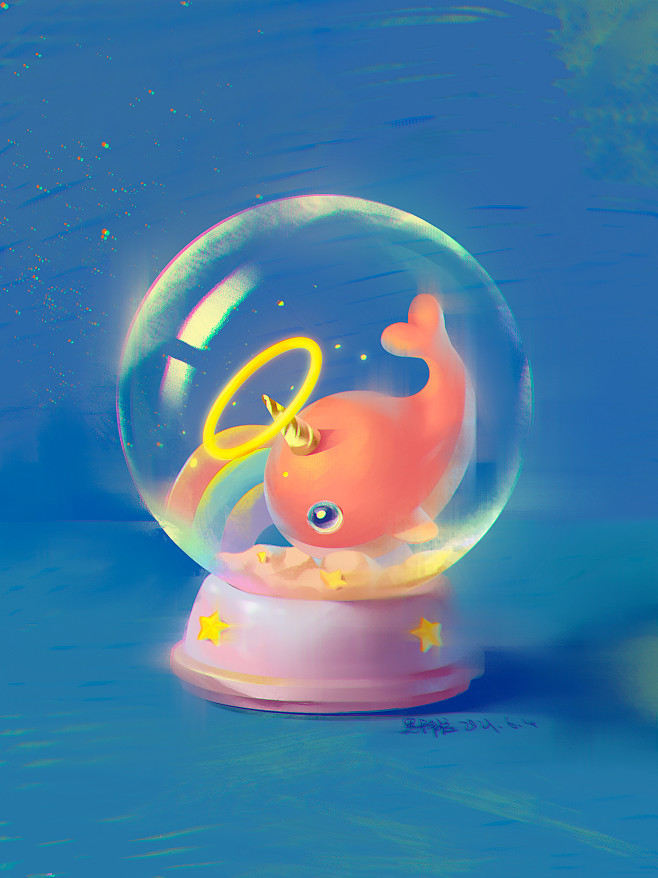 小海豚水晶球