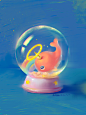 小海豚水晶球