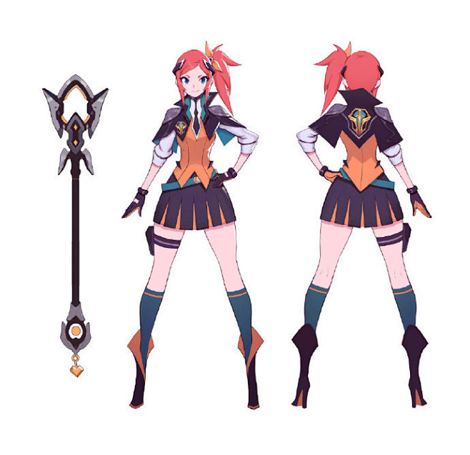 卡特和拉克丝的人设稿 by Jesse ...