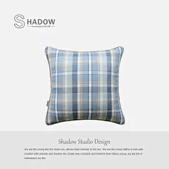 shadow/儿童大抱枕/设计师推荐/小孩房靠包/梦想启航系列/蓝格子-淘宝网