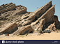 The Vasquez Rocks Natural Area Park in California, USA Stock Photo