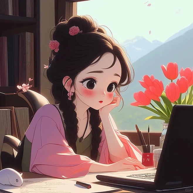 申请成为你的工作头像 |女生头像 - 小...