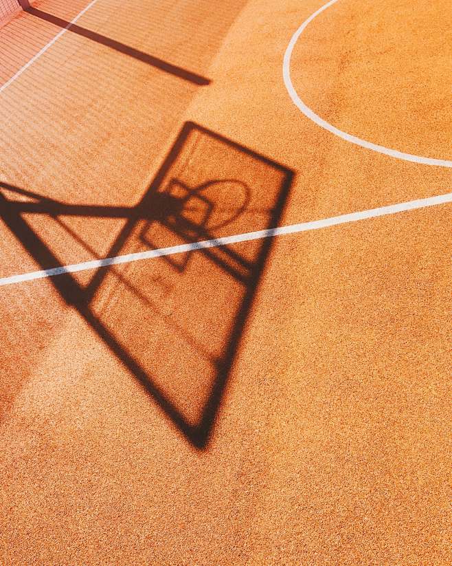 shadow of basketball...