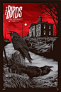 The Birds by Ken Taylor. 24"x36" screen print. Hand numbered. Edition of 325. Printed by D&L Screenprinting. $45