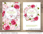 Vector vertical banners with garden roses and tulip flowers on white background. Romantic design for natural cosmetics, perfume, women products. Can be used as greeting card or wedding invitation - 站酷海洛正版图片, 视频, 音乐素材交易平台 - Shutterstock中国独家合作伙伴 - 站酷旗下品牌