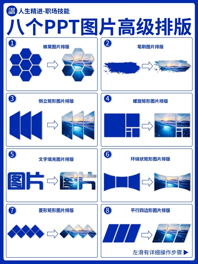 八个高大上的PPT图片排版方法分享 - 小红书