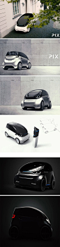 Introducing, PIX – the first car concept to come from Polish electromobility company 2sympleks. They’re calling it a “short electric urban vehicle” and that  pretty much sums it up! It’s about half the size of a standard SUV, all electric, and ideal for z