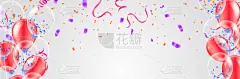 红色,紫色,彩色图片,闪亮的,背景,气球,生日,白色,黄色,问候