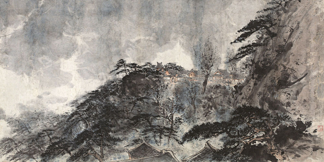 水墨 古画 云雾