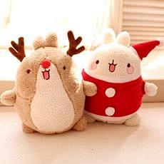 可爱小麋鹿圣诞土豆兔毛绒玩具公仔布娃娃 ...