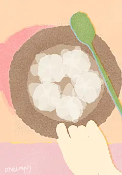 温暖治愈多巴胺日常插画分享