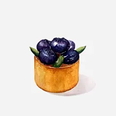 手绘甜品高清素材 卡通 手绘 浆果 甜品 简图 蓝色的 蛋糕 黄色的 免抠png 设计图片 免费下载