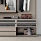 Sectional melamine-faced chipboard walk-in wardrobe PROJECT UP 01 Emotion up Collection By Dall'Agnese